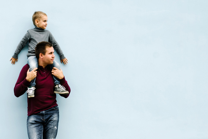 A Kid With His Guardian